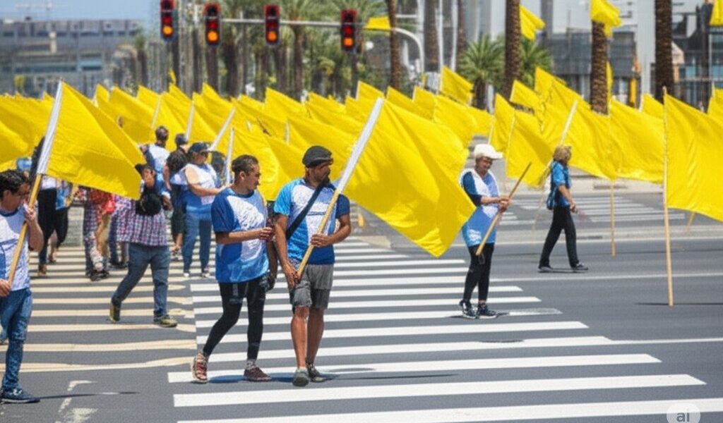 גל מחאות צהוב: הפגנות למען החטופים בכל רחבי הארץ
