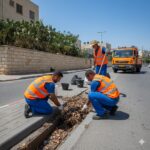 אילטרציה AI לניקוי ניקוז בכבישים