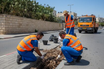 אילטרציה AI לניקוי ניקוז בכבישים