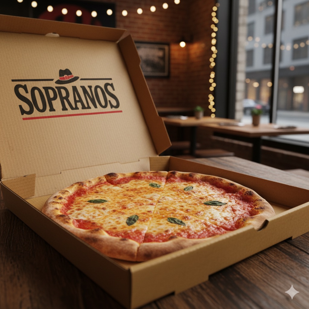 ‏אילוסטרציה AI פיצה סופרנוס יהוד