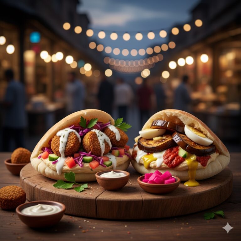 ‏אילוסטרציה AI פלאפל שושנה יהוד