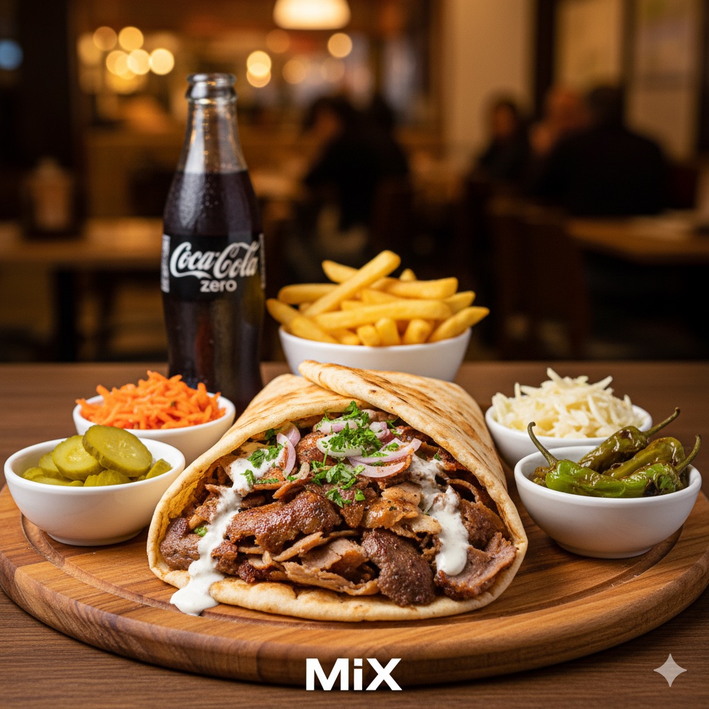 ‏אילוסטרציה AI שווארמה מיקס יהוד