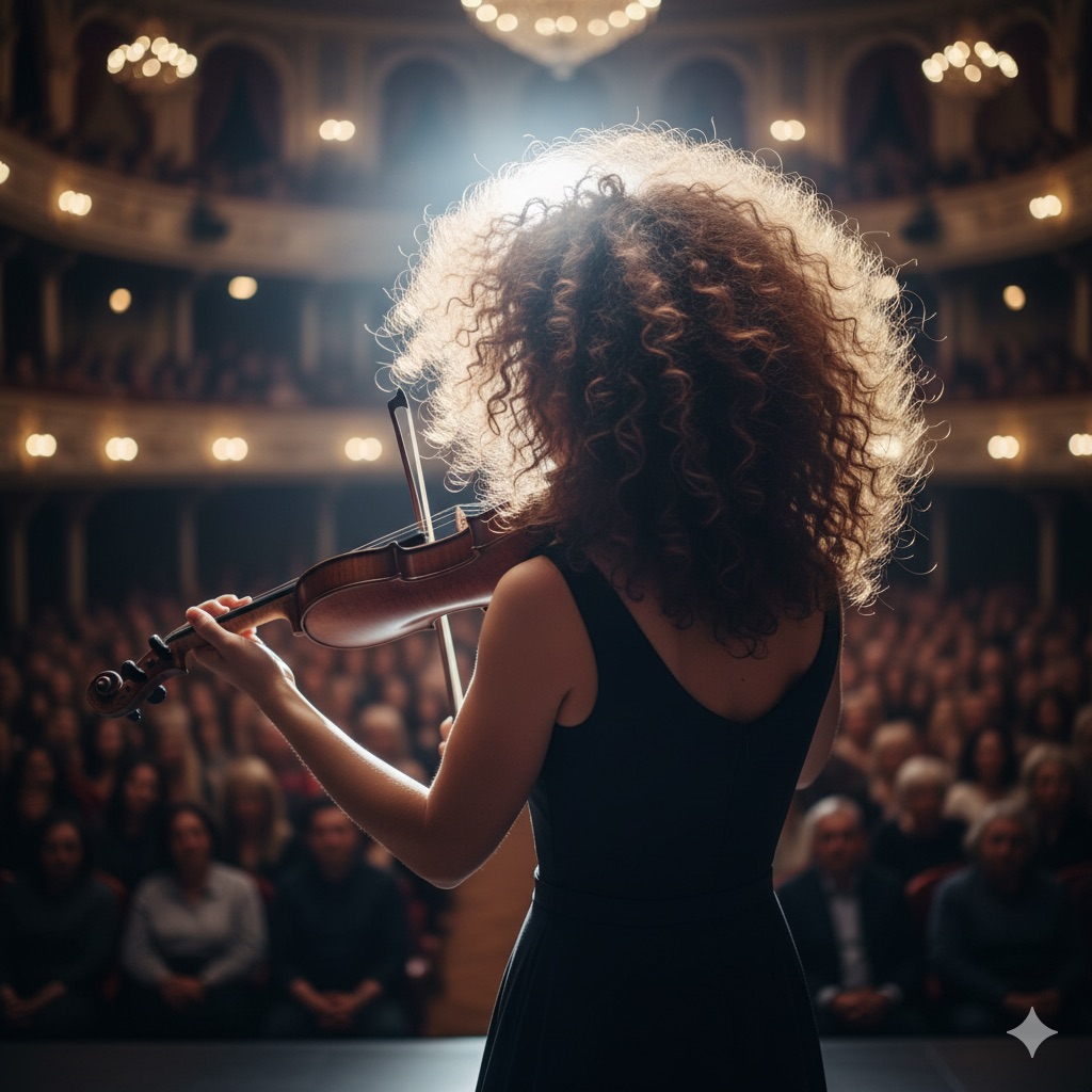 ‏אילוסטרציה AI להופעה של טניה וינוקור