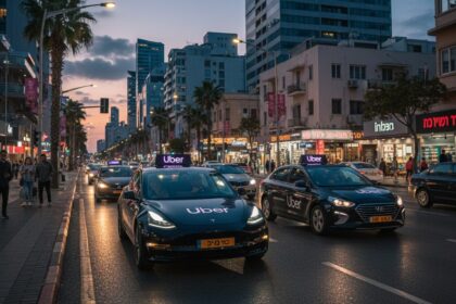 ‏תמונה להמחשה מוניות Uber