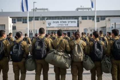 ‏אילוסטרציה: גיוס חיילים וחיילות