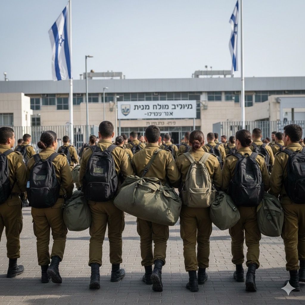 ‏אילוסטרציה: גיוס חיילים וחיילות