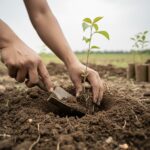 אילוסטרציה נטיעת עצים