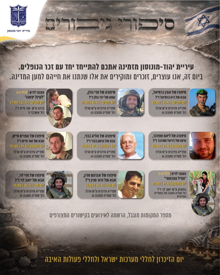 ‏תמונה: מתוך פרסום של עיריית יהוד בפייסבוק