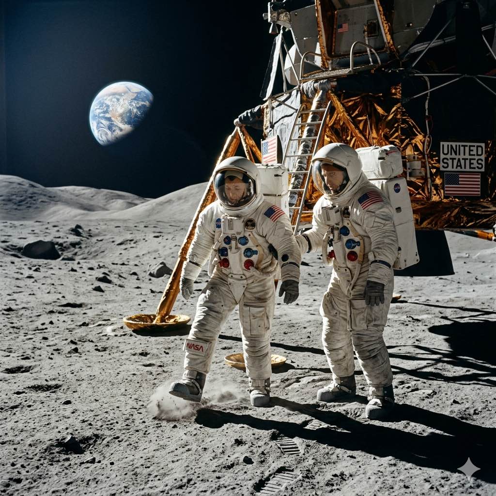 NASA שלחה אסטרונאוטים לירח