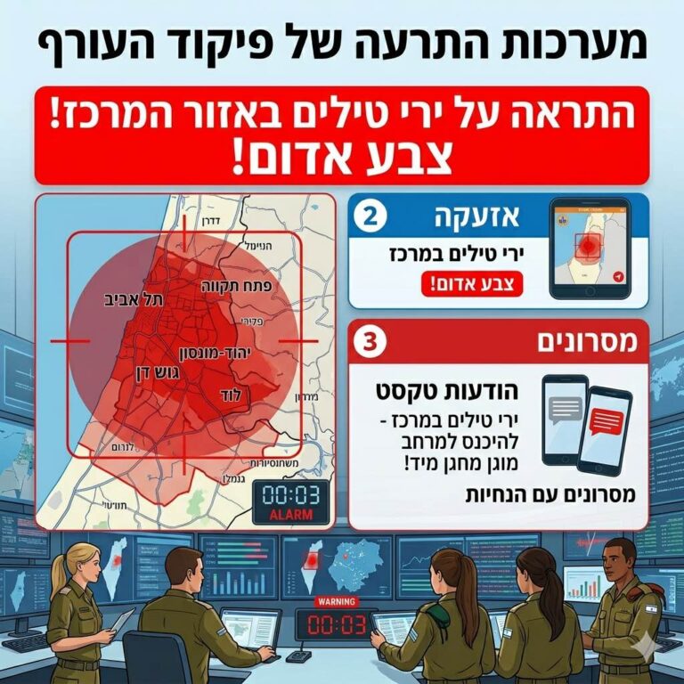שדרוג דרמטי בהתראות החירום: בקרוב תראו בדיוק איפה הסכנה – בלי לפתוח את הטלפון